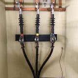 3M Cold Shrink Terminations Connecting Nexans 12kV (MV) Cable Onto Copper Busbar