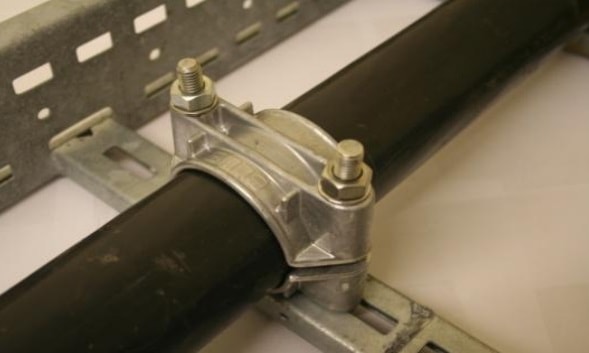 Locate the other half of the cable clamp