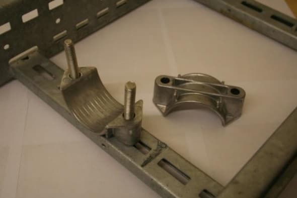 Position the cable clamp