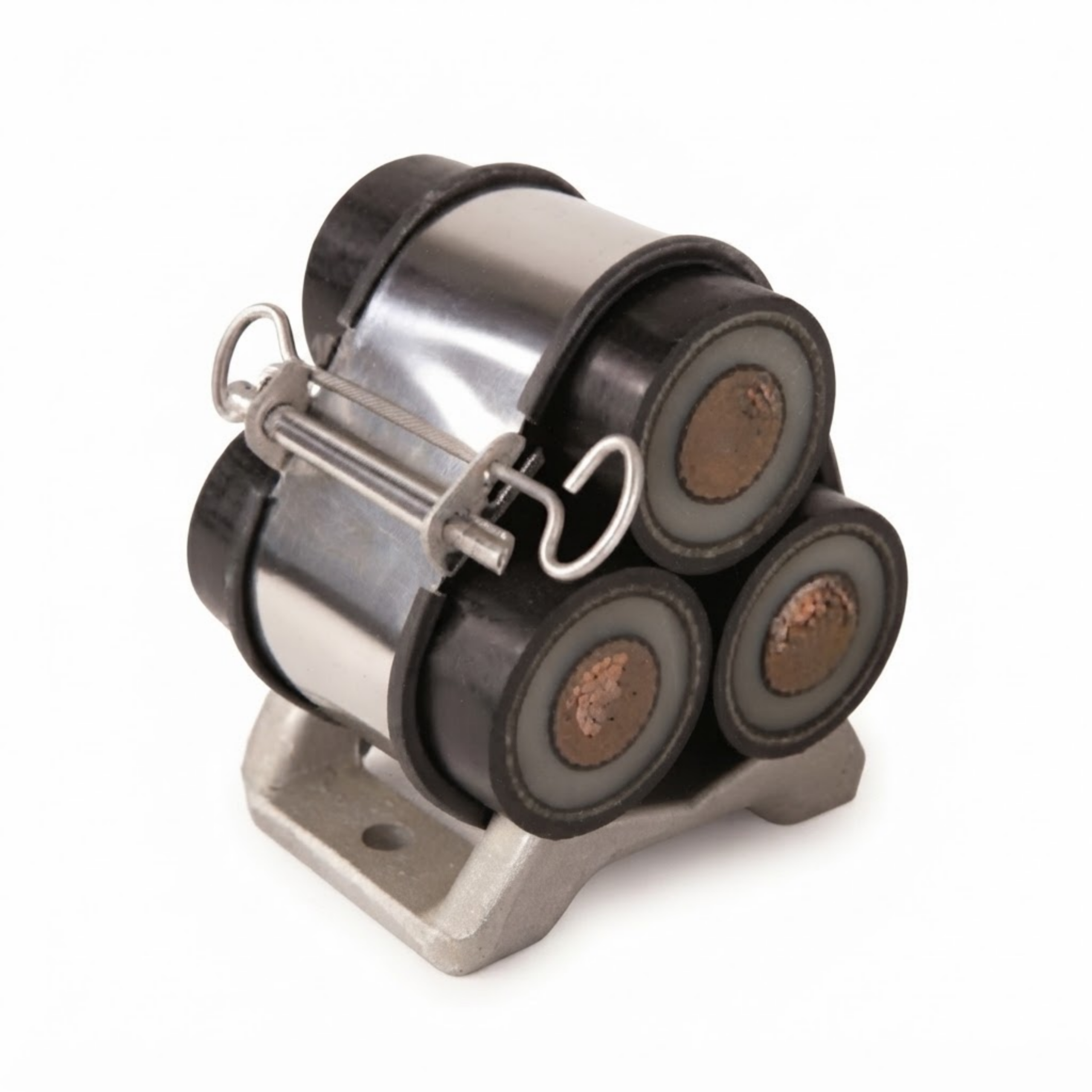 Prysmian BICON Multicleat and Multistrap trefoil cable restraint system
