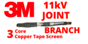 11kV 3 Core Copper Tape Screen Branch Cold Shrink Cable Joints – 3M QS2000B 92-BV6210-1/C