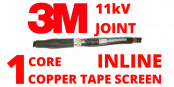 11kV Single Core Copper Tape Screen Inline Cold Shrink Cable Joints – 3M QS200 92-AK6xx-1/C