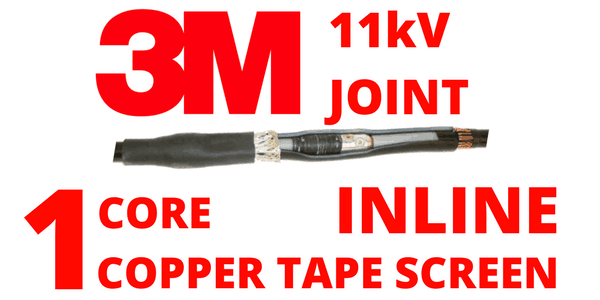 11kV Single Core Copper Tape Screen Inline Cold Shrink Cable Joint - 3M QS200 92-AK6xx-1C