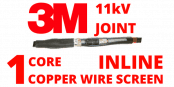 11kV Single Core Copper Wire Screen Inline Cold Shrink Cable Joints – 3M QS200 92-AK6x0-1/C