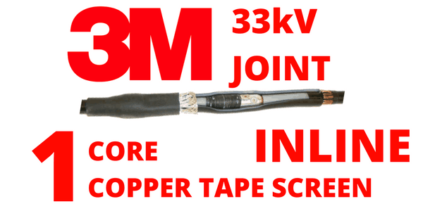 33kV Single Core XLPE Copper Tape Screen Cold Shrink Cable Joints – 3M QS2000 94-AP63x-1/C