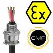 CMP A2F Zone 2 Hazardous Area ATEX Cable Gland Ex e, Ex d, Ex nR, Ex ta