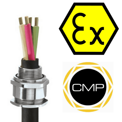 CMP A2e Zone 2 Hazardous Area ATEX Cable Gland Ex e, Ex nR, Ex