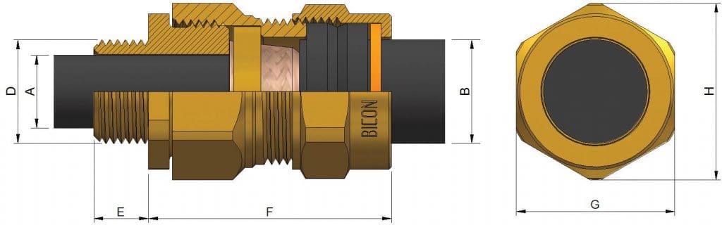 CX16* Brass Cable Gland Kit