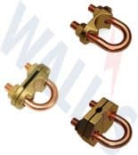 Copper Rod To Earth Tape & Cable  ‘U’ Bolt Clamps