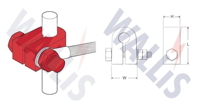 Earth Clamps - Split Connectors Cable Lugs To Earth Rods Clamps