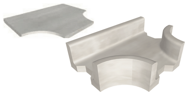 Concrete Cable Troughs & Lids - Tee