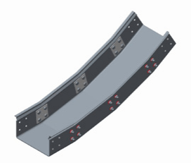 GRP Trough 30 Degree Internal Riser