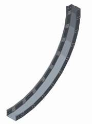 GRP Trough 90 Degree Internal Riser
