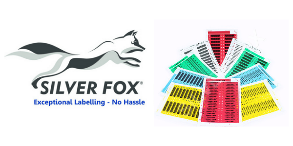 Tie-on Cable Labels (Polyester Laser Printable) - Silver Fox Legend