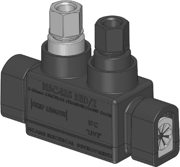 Sicame HSC435 SED/2 LV Service Straight Pre-Insulated Connector