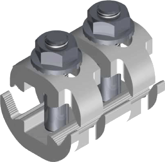 Sicame LVMS1, 2 & 3 Double Service, Aluminium LV Mains Service Branch Connector