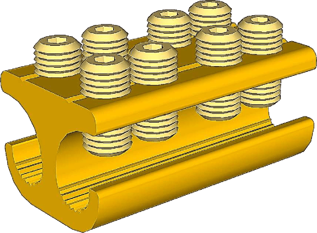 Sicame MB21/1 XL Brass (Side Entry) LV Service Branch Connector