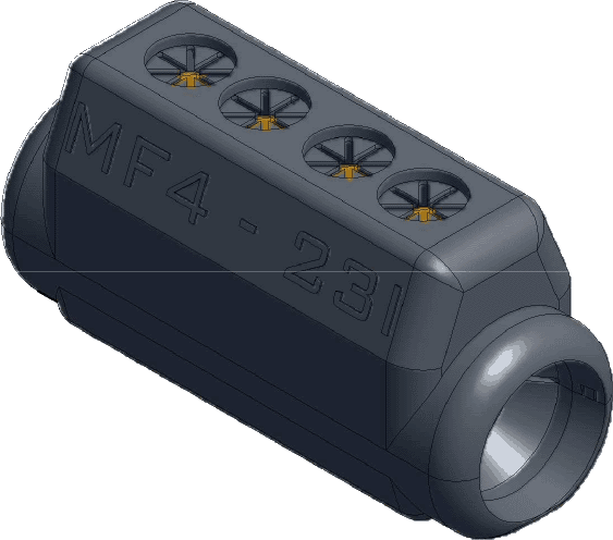 Sicame MF4-23/I Hybrid LV Service Straight Pre-Insulated Connector