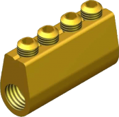 Sicame MF4 Brass (Heatshrink Section) LV Service Straight Connectors
