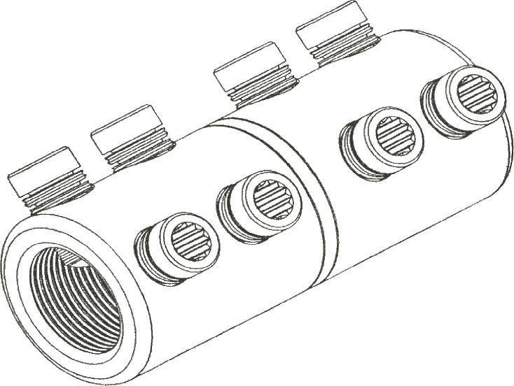 Sicame MF9 LV / MV Mains Straight Connectors