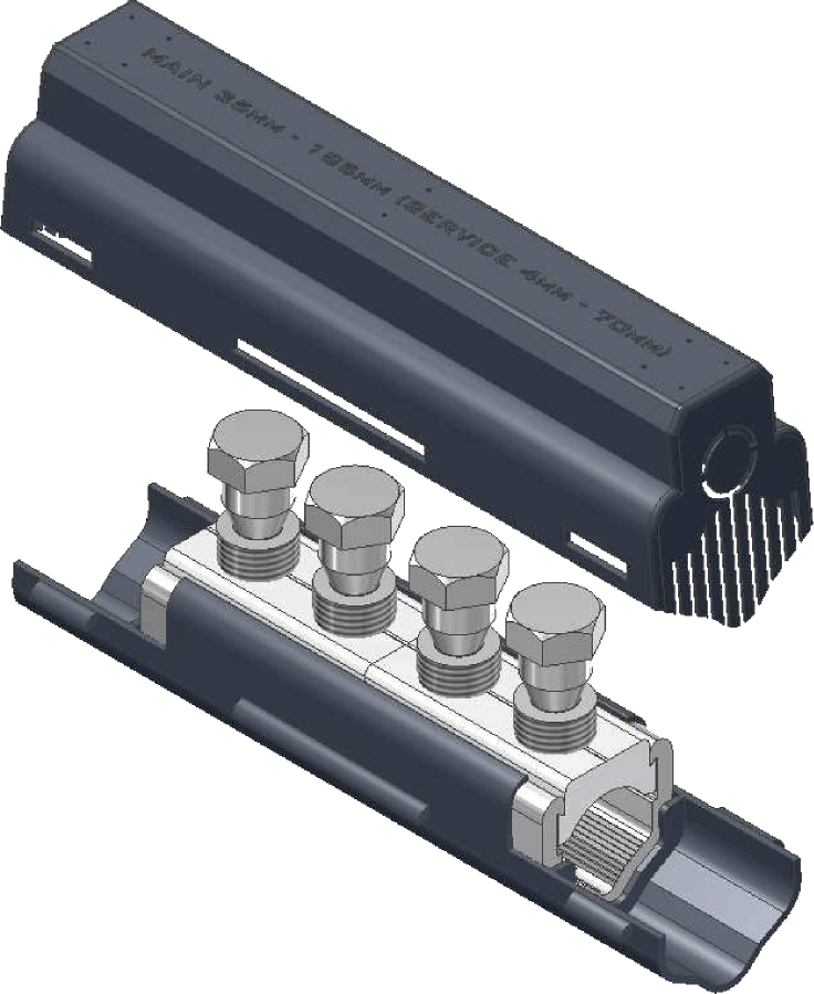 Sicame UM95M/SHR, UM185M/SHR & UM300M/SHR LV Mains Straight Connector