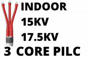 15kV 17.5kV 3 Core PILC Cable Termination Indoor Heat Shrink