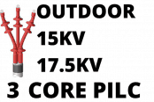 15kV 17.5kV 3 Core PILC Cable Termination Outdoor Heat Shrink