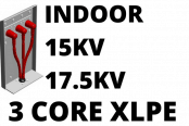 15kV 17.5kV Cable Termination Kits HV 3 Core XLPE Indoor (Heat Shrink)