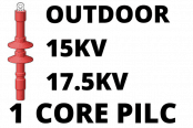 15kV 17.5kV Single Core PILC Cable Termination Outdoor Heat Shrink
