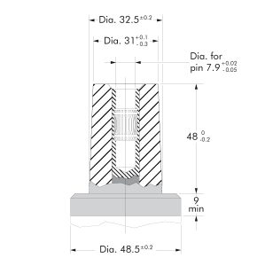 Euromold Connectors 200 Series Interface Type A Bushing