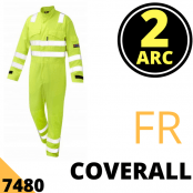 Arc Flash Coveralls Category 2 9.5 Cal Hi Vis Yellow