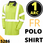 Arc Flash Polo Shirt Category 1 Hi Vis Yellow