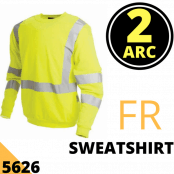 Arc Flash Sweatshirt Category 2 13.2 Cal Hi Vis Yellow