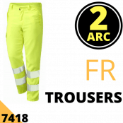 Arc Flash Trousers Category 2 9.5 Cal Hi Vis Yellow