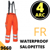 Arc Flash Waterproof Salopettes Category 4 47 Cal Hi Vis Orange