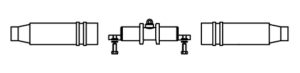 Basic Housing Pkg.Straight Joint With Test Point