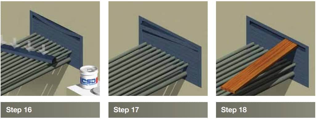 CSD ACTIFOAM Fire Resistant Seals - Installation Instructions