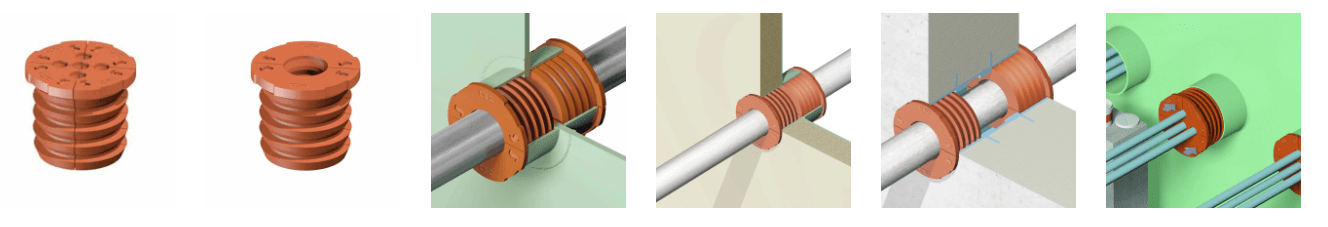 CSD SLIPSIL Waterstop Duct Seal Plugs CSD SLIPSIL Waterstop Duct Seal Plugs