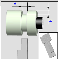 Tool Blade for use with Alroc CAMF4/40-90-BBCF | Single Groove