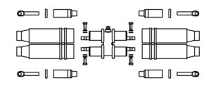 Separable “H” Joint Pkg. (4-Way) With Test Point
