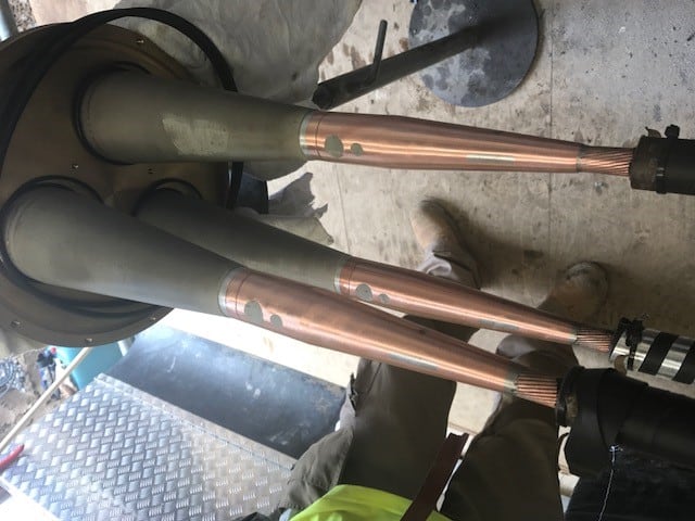 XLPE side ready for oil side
