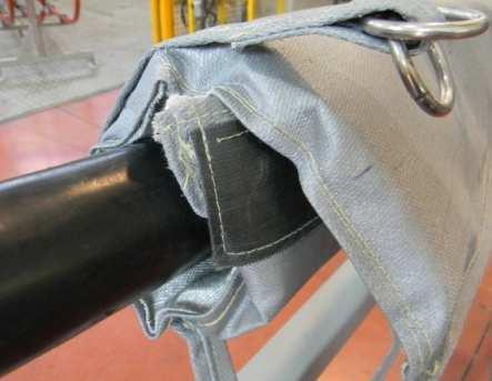 Fire Resistant Blanket Placed At The Centre Of Cable Joint