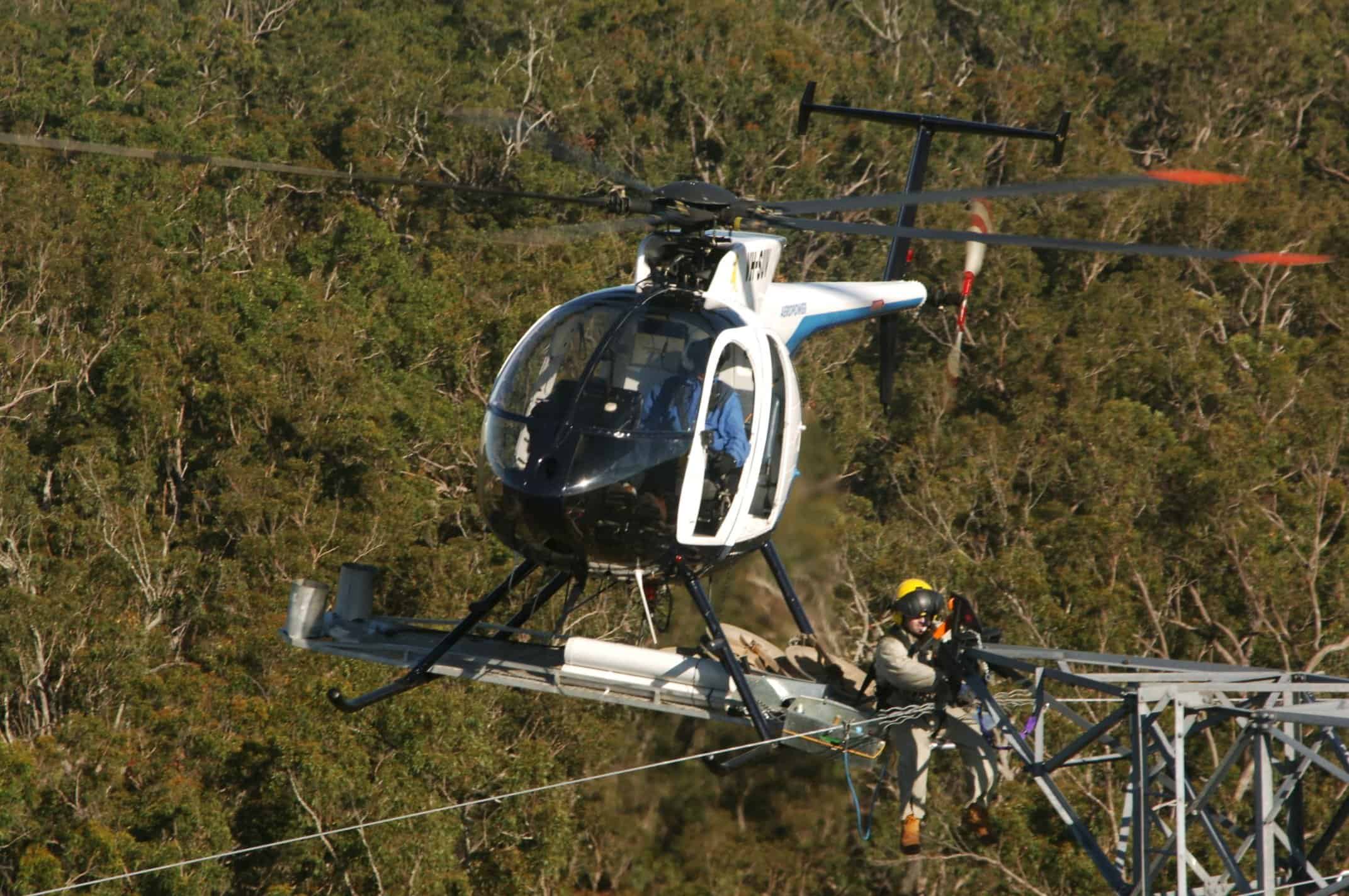 Tower transfer to allow for structural work for overhead lines