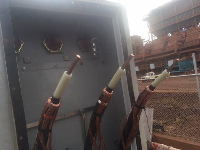 Nexans Screened Elbow Terminations (Type C Bushings On 33kV Transformer)