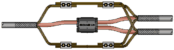 Single-Phase 4sqmm to 35sqmm Plastic CNE Service Branch Cable Joint