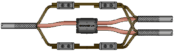 Single-Phase 4sqmm to 4sqmm Plastic CNE Service Branch Cable Joint