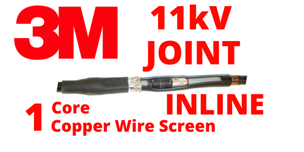 11kV Single Core Copper Wire Screen Inline Cold Shrink Cable Joints – 3M QS1000 92-AG6X1-1C