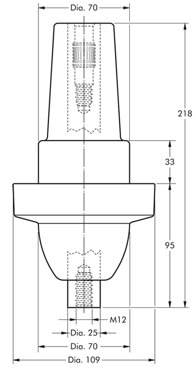 400SFR-P Nexans Euromold - Interface B - Equipment Bushing