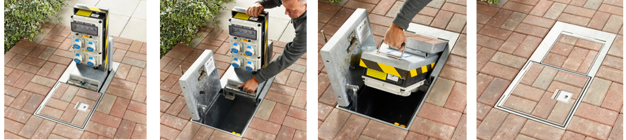 Lucy Zodion Westminster Feeder Pillars Installation Lucy Zodion Westminster Feeder Pillars Installation