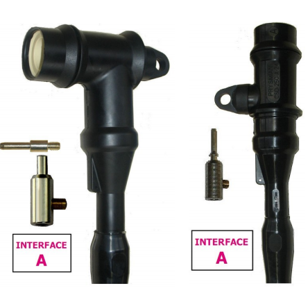 Interface A Bushing Connectors 250Amp 7.9mm Pin Type Screened Separable Connectors